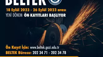 Ankara Büyükşehir Belediyesi ve Gazi Üniversitesi BELTEK Kurslarına Ön Kayıtlar Başlıyor