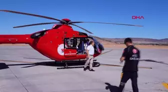 Bingöl'de Sağlık Sorunu Yaşayan Yaşlı Adam Ambulans Helikopterle Hastaneye Götürüldü