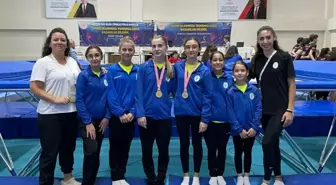 Bornova Belediyespor Kulübü Trampolin Cimnastik Türkiye Şampiyonası'ndan Madalyalarla Döndü