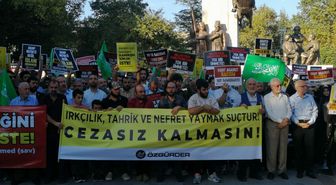 İstanbul'da 'Irkçılığa karşı kardeşliği yükseltelim' eylemi düzenlendi