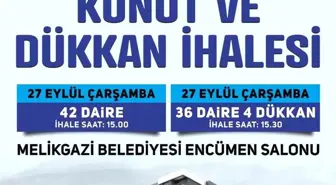 Melikgazi Belediyesi Yıldırım Beyazıt Mahallesi'nde İhale Düzenleyecek