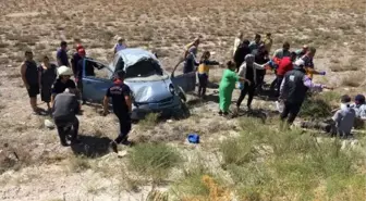 Konya'da Otomobil Takla Atarak Şarampole Devrildi: 5 Yaralı