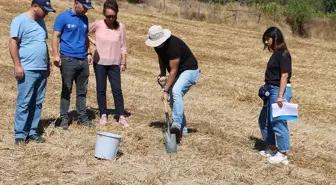 Bolu'da Ekim Yapılacak 17 Noktadan Toprak Numuneleri Alındı