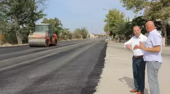 Edirne Belediye Başkanı Recep Gürkan, Türkan Seçkin Bulvarı'ndaki Asfaltlama Çalışmalarını İnceledi