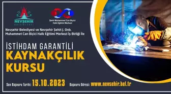 İstihdam garantili kaynakçılık kursu için başvurular başladı