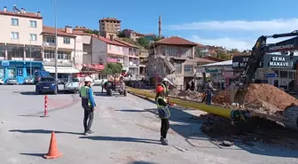 Özvatan'da doğal gaz alt yapı çalışmalarında sona gelindi