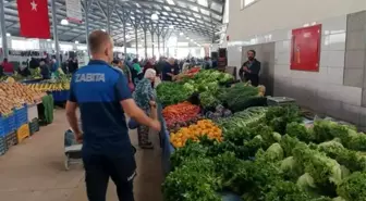 Amasya Belediyesi Pazar Yerlerinde Etiket Denetimi Yaptı