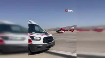 Ambulans helikopter Demhat bebek için havalandı