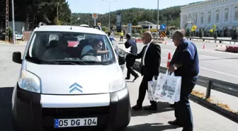 Ahilik Haftası'nda sürücülere ahilik leblebisi ikram edildi