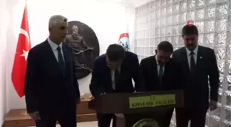 Cumhurbaşkanı Yardımcısı Yılmaz Kırşehir'de şed kuşandı