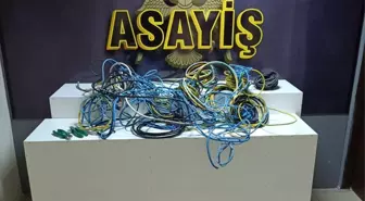 İskenderun'da Bakır Kablo Hırsızı Yakalandı