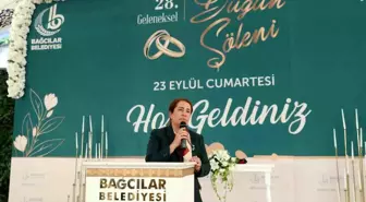 Bağcılar'da 15 çift toplu düğün şöleniyle dünyaevine girdi