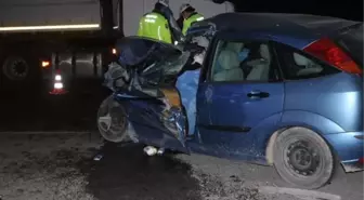 Kayseri Yolunda Otomobilin Kamyona Çarpması Sonucu 1 Kişi Öldü