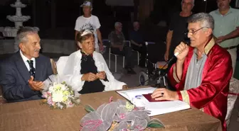 Huzurevinde tanışan çift evlendi
