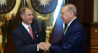 Cumhurbaşkanı Erdoğan, Birleşik Krallık Edinburgh Dükü Prens Edward'ı kabul etti