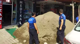 Düzce Belediyesi Zabıtası, Kum Döken Şahsa 30 Bin TL Cezai İşlem Uyguladı