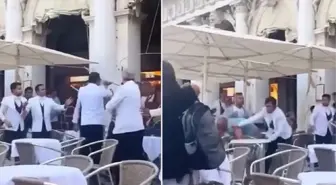 İtalya'nın en ünlü restoranında garsonlar, müşterileri evire çevire dövdü