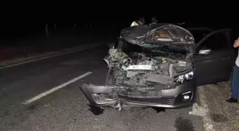 Tekirdağ'da Otomobil Domuz Sürüsüne Çarptı: 1'i Ağır 2 Kişi Yaralandı