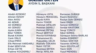 AK Parti Aydın İl Yönetim Kurulu Üyeleri Belli Oldu