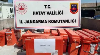 Antakya'da akü hırsızları yakalandı