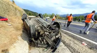 Kastamonu'da Otomobil Takla Attı: 3 Yaralı