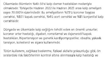 Türkiye'de Son 1 Yılda 39 Hastaya Kalp Nakli Yapıldı