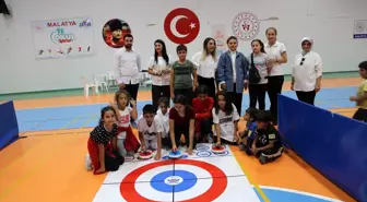 Malatya'da Avrupa Spor Haftası kapsamında curling turnuvası düzenlendi