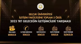 Selçuk Üniversitesi İletişim Fakültesi TRT Geleceğin İletişimcileri Yarışması'nda 5 ödül kazandı