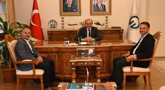 Maçka Belediye Başkanı Koray Koçhan KTÜ'yü ziyaret etti