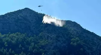 Gazipaşa'da Yıldırım Düşmesi Sonucu Çıkan Orman Yangını Kontrol Altına Alındı