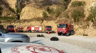 Aydın'da atış poligonunda çıkan yangın kontrol altına alındı