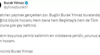 Beşiktaş Yardımcı Antrenörü Burak Yılmaz, Şenol Güneş'e veda etti