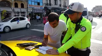 Taksim'de Ticari Taksi Denetimi: Kurallara Uymayanlara Cezalar Kesildi