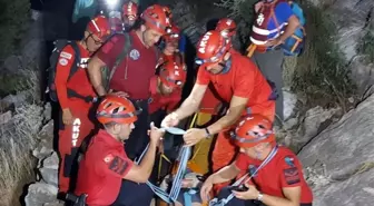 Likya Yolu'nda mahsur kalan Rus turistler kurtarıldı