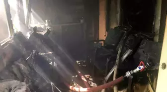 Bucak'ta bir evin yatak odasında çıkan yangın kontrol altına alındı
