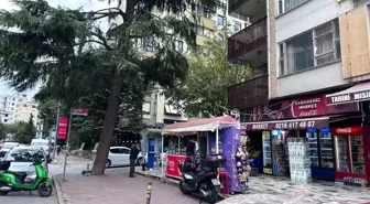 Kadıköy'de mahsur kalan kedi salamla kurtarıldı