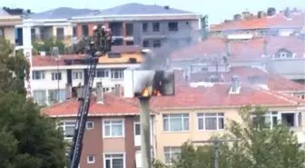Bakırköy'de Hastane Bahçesinde Baz İstasyonu Yangını