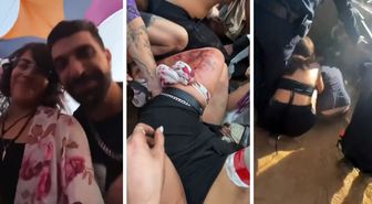 Hamas'ın baskın düzenlediği festivalden yeni görüntüler! Parti, hayatta kalma mücadelesine dönüştü