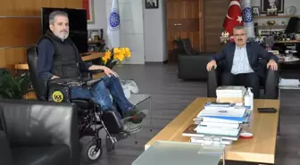 TEDER Başkanı Ahmet Murat Sarılarlı, NKÜ Rektörü Prof. Dr. Mümin Şahin'i ziyaret etti