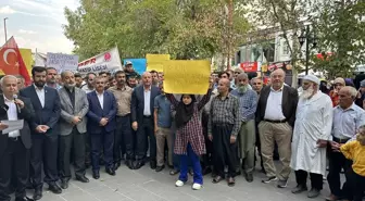 Adıyaman'da İsrail'in Gazze'de yaptığı katliama tepki