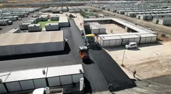 Adıyaman Belediyesi Konteyner Kentlerde Asfaltlama Çalışmalarına Devam Ediyor