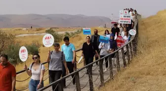 Şanlıurfa'da Göbeklitepe'de sağlıklı yaşam yürüyüşü