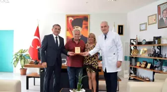 Muğla Eğitim ve Araştırma Hastanesi'ne yapılan bağışa teşekkür plaketi verildi