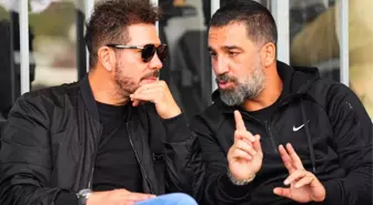 Dünya devinin hocası Simeone'den Arda Turan'a büyük sürpriz! Eyüpspor'un antrenmanını ziyaret etti