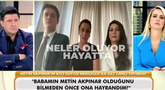 Metin Akpınar'ın kızı Duygu Nebioğlu ilk kez canlı yayında