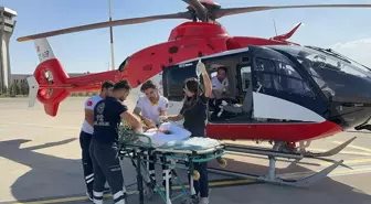 Şırnak'ta Yanık Oluşan Bebek Ambulans Helikopterle Diyarbakır'a Sevk Edildi