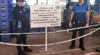 Çorlu Belediyesi Zabıta Müdürlüğü Semt Pazarlarında Denetimlerini Sürdürüyor