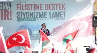 Ankara'da Filistin'e Destek Mitingi Düzenlendi