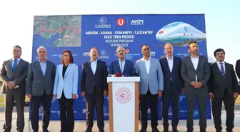 Bakan Uraloğlu, Mersin-Adana-Osmaniye-Gaziantep Hızlı Tren Hattı'ndaki çalışmaları inceledi Açıklaması