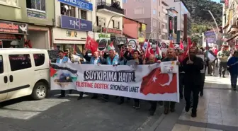 Gümüşhane'de Filistin'e destek yürüyüşü düzenlendi